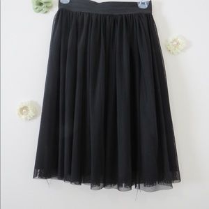Tulle midi skirt